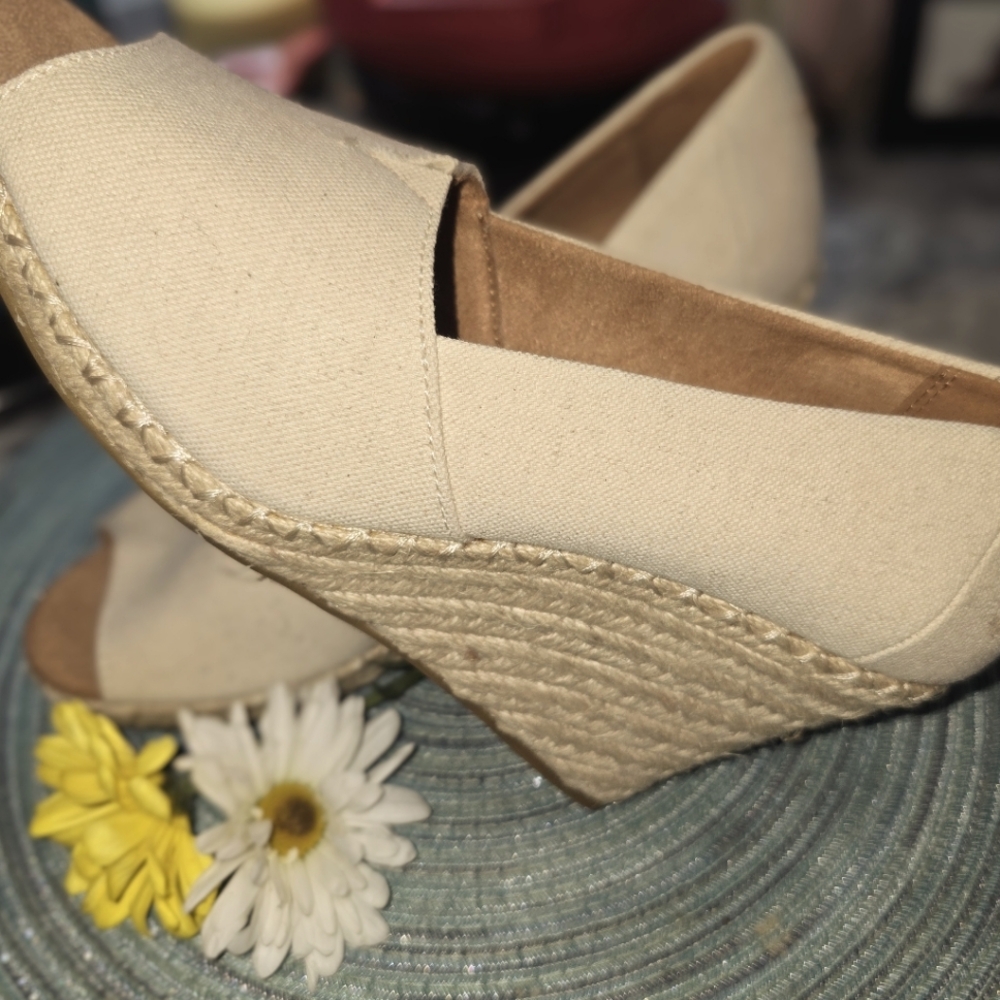 TOMS canvas espadrilles in 9.5W
